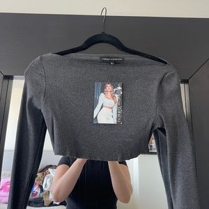 Crop long sleeve (GREY) not black